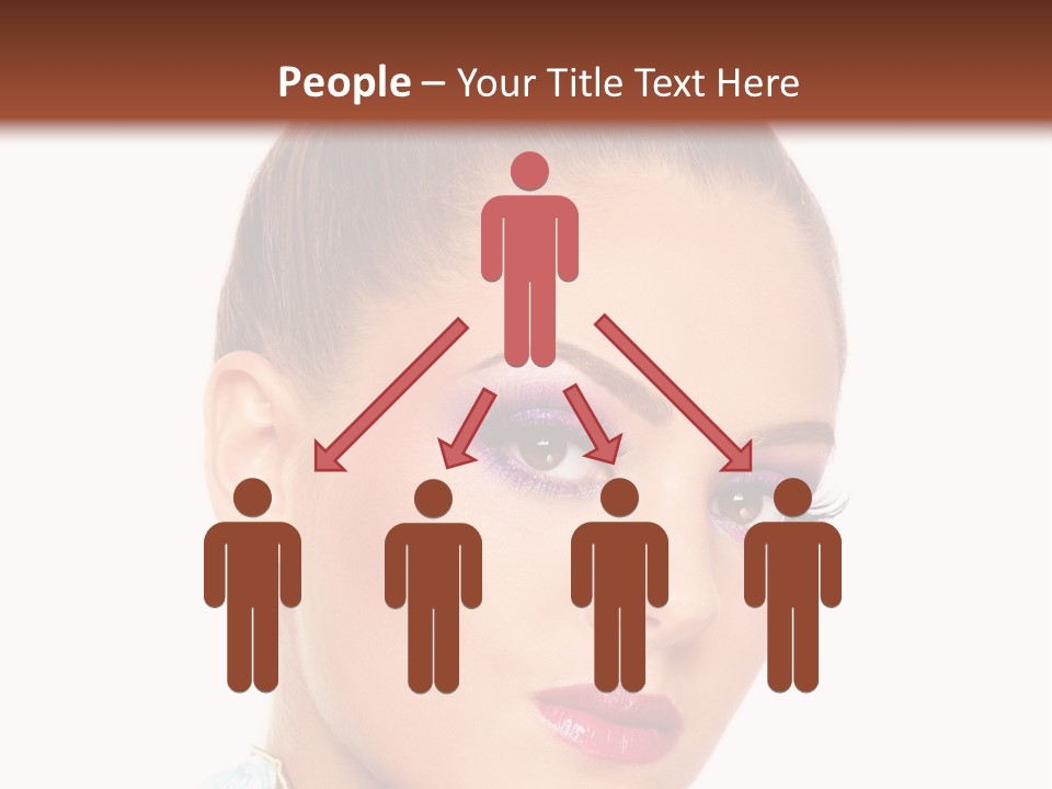 Beautiful Makeup Femininity PowerPoint Template