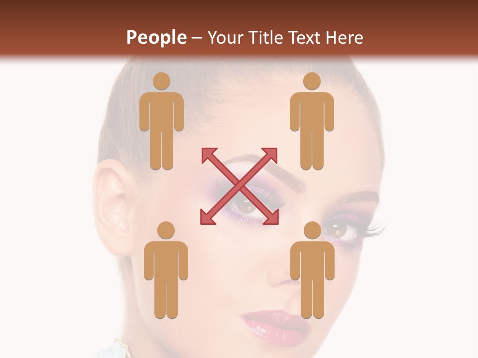 Beautiful Makeup Femininity PowerPoint Template