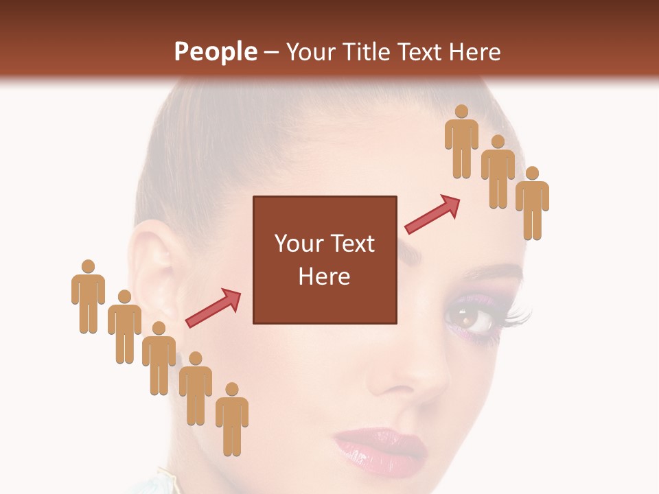 Beautiful Makeup Femininity PowerPoint Template