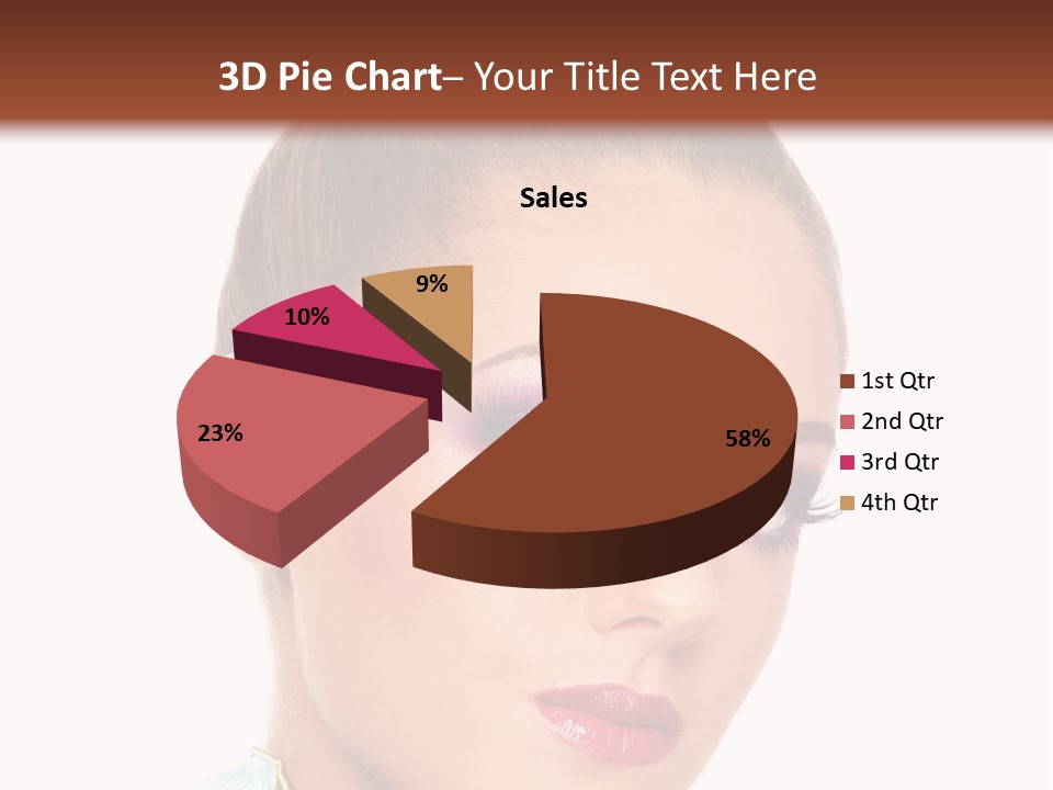 Beautiful Makeup Femininity PowerPoint Template