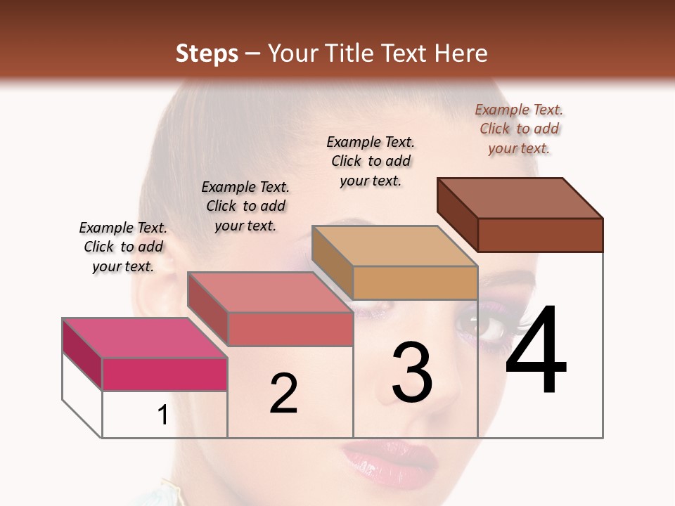 Beautiful Makeup Femininity PowerPoint Template