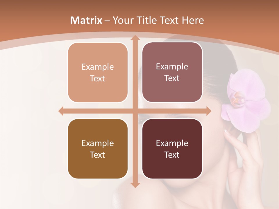 A Woman In A Towel Is Smiling For The Camera PowerPoint Template