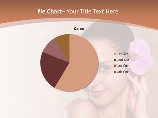 A Woman In A Towel Is Smiling For The Camera PowerPoint Template