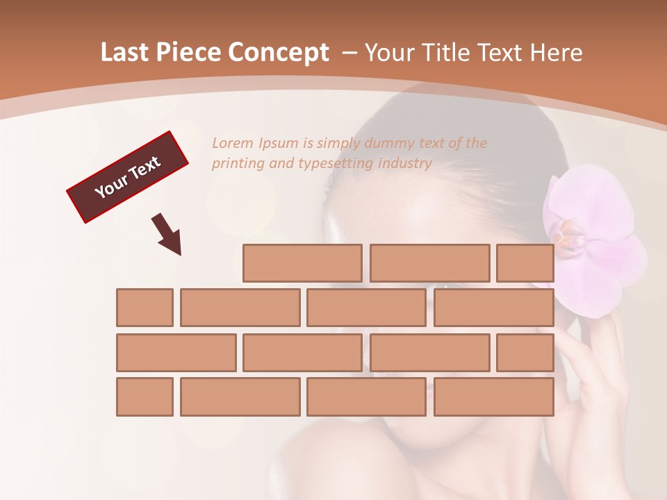 A Woman In A Towel Is Smiling For The Camera PowerPoint Template