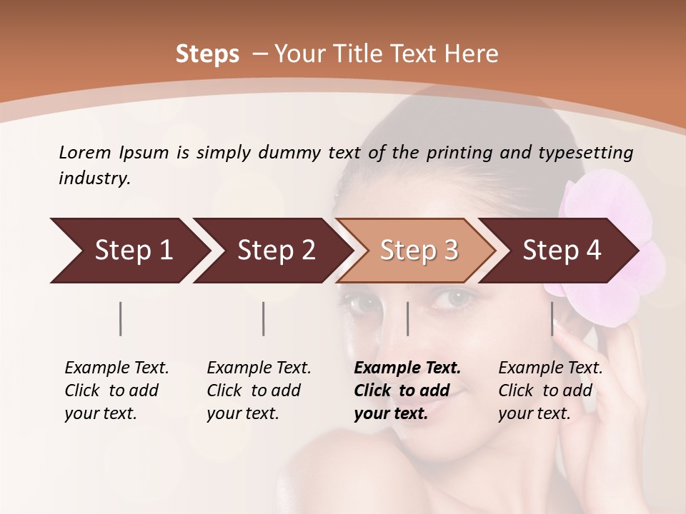 A Woman In A Towel Is Smiling For The Camera PowerPoint Template