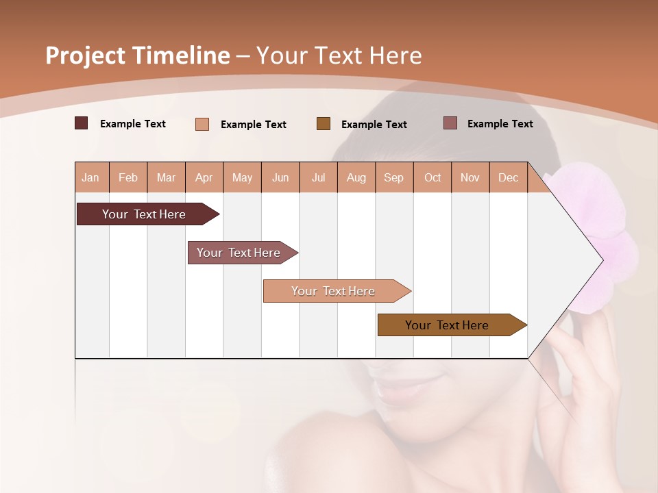 A Woman In A Towel Is Smiling For The Camera PowerPoint Template