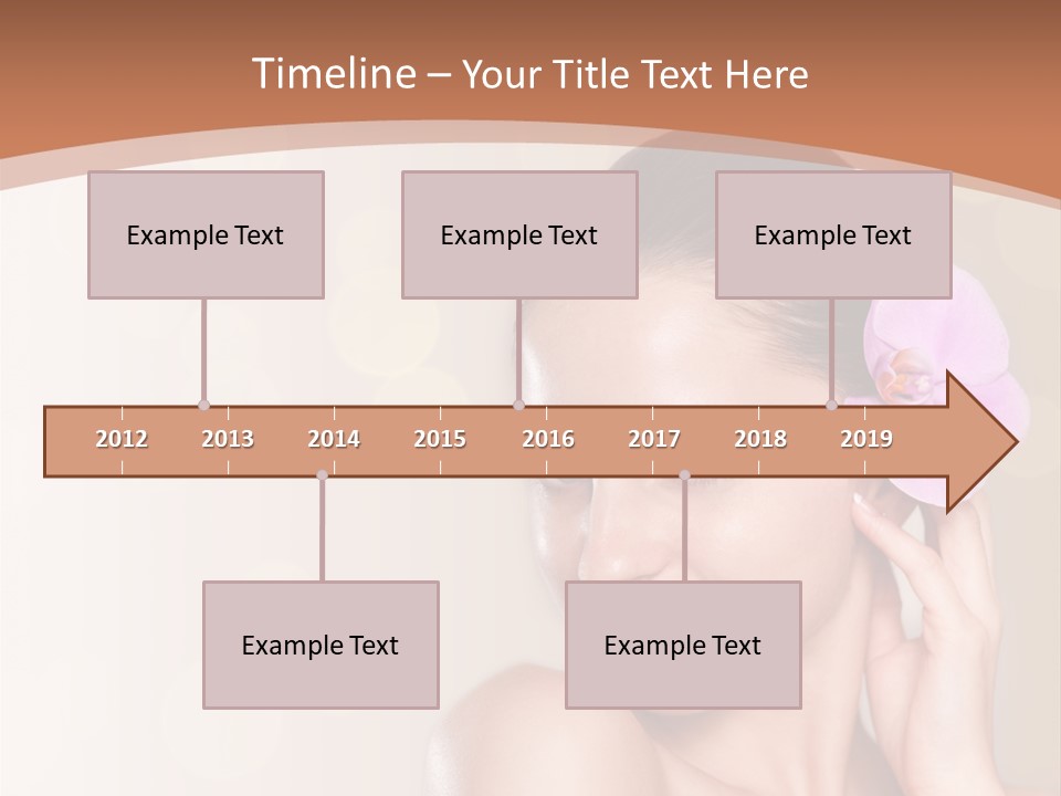 A Woman In A Towel Is Smiling For The Camera PowerPoint Template