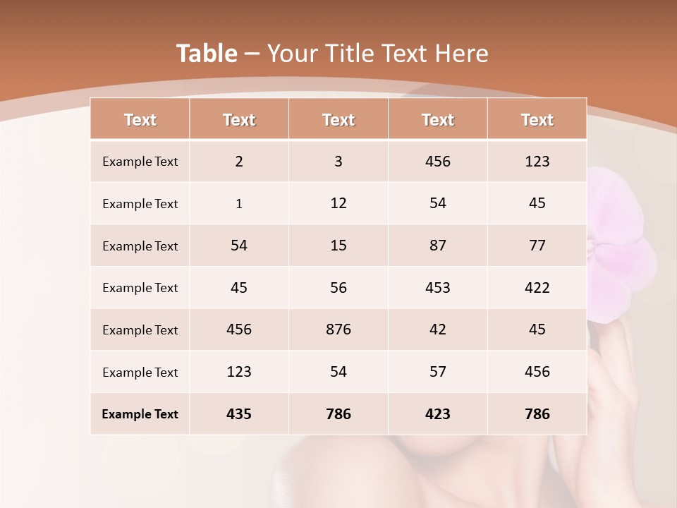 A Woman In A Towel Is Smiling For The Camera PowerPoint Template