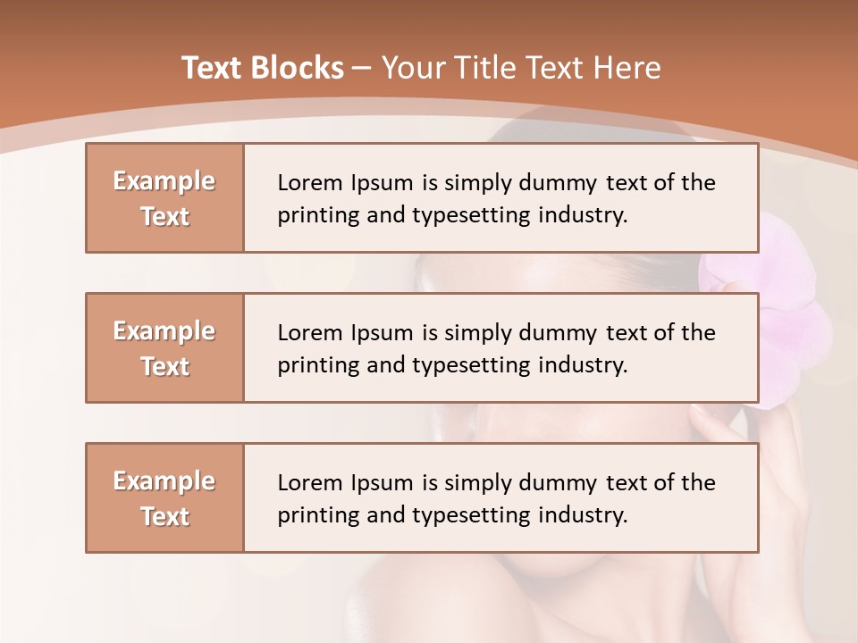 A Woman In A Towel Is Smiling For The Camera PowerPoint Template