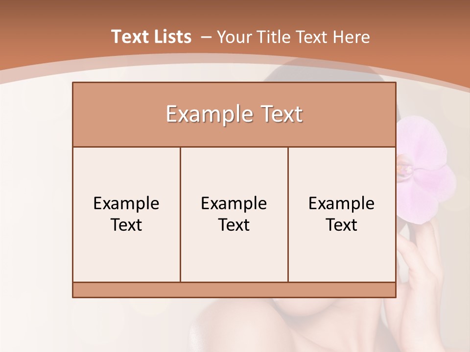 A Woman In A Towel Is Smiling For The Camera PowerPoint Template
