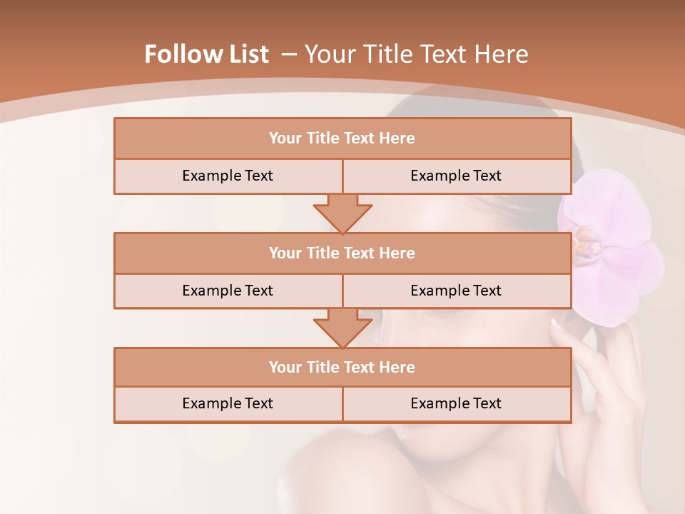 A Woman In A Towel Is Smiling For The Camera PowerPoint Template