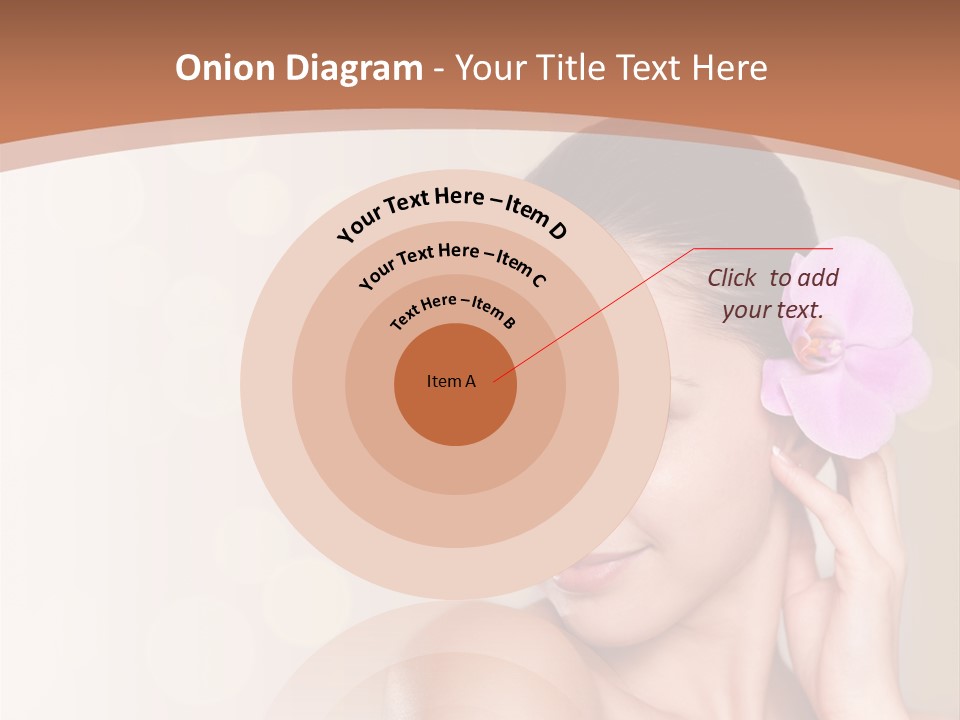 A Woman In A Towel Is Smiling For The Camera PowerPoint Template