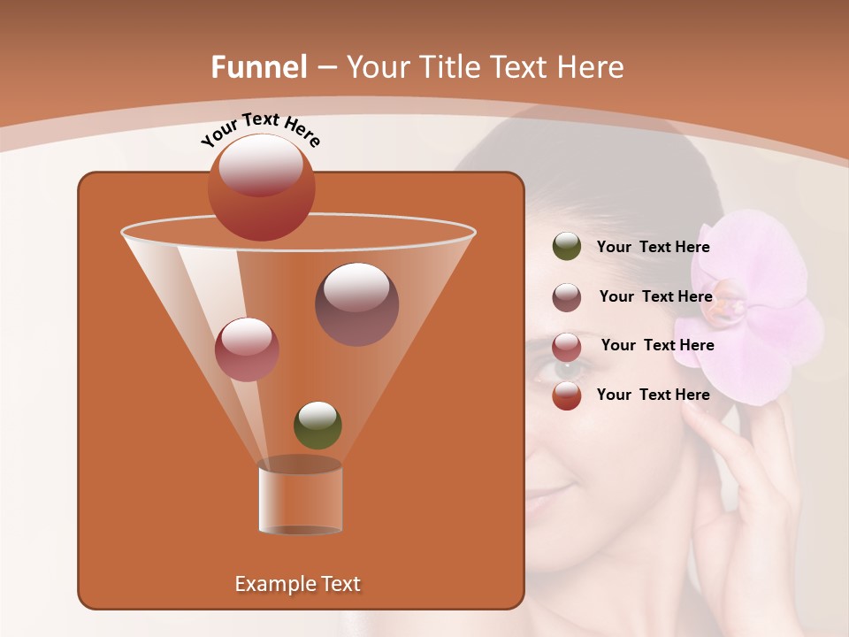 A Woman In A Towel Is Smiling For The Camera PowerPoint Template