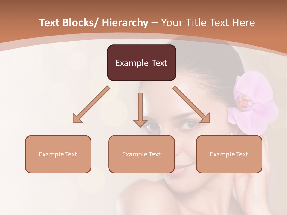 A Woman In A Towel Is Smiling For The Camera PowerPoint Template