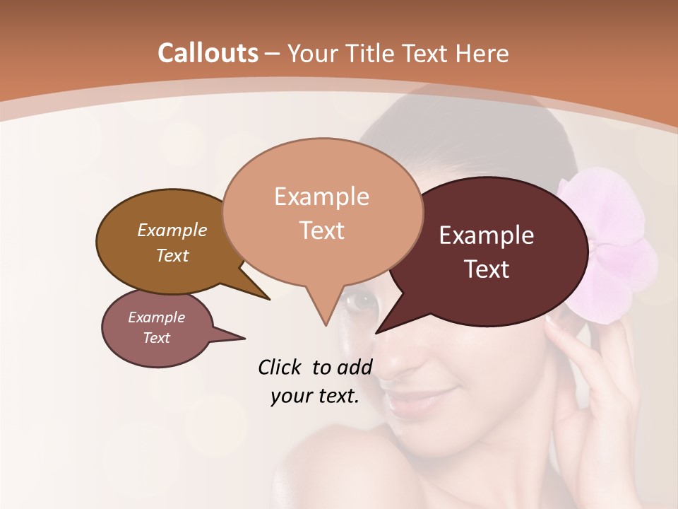 A Woman In A Towel Is Smiling For The Camera PowerPoint Template