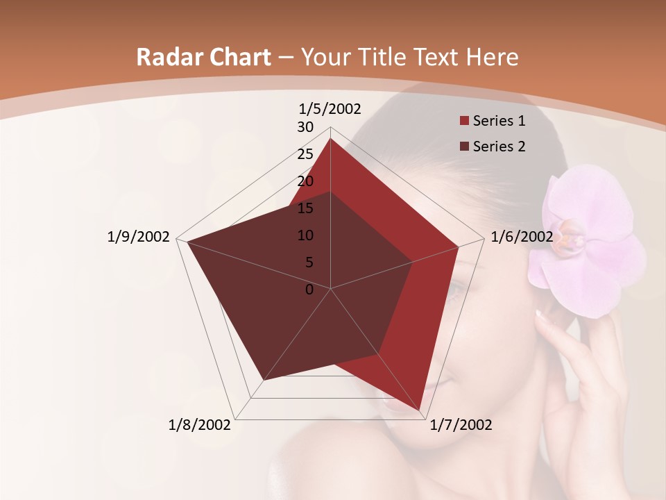 A Woman In A Towel Is Smiling For The Camera PowerPoint Template