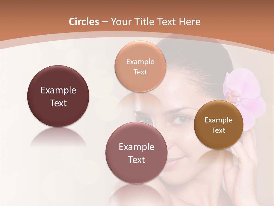 A Woman In A Towel Is Smiling For The Camera PowerPoint Template