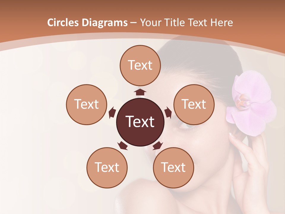 A Woman In A Towel Is Smiling For The Camera PowerPoint Template