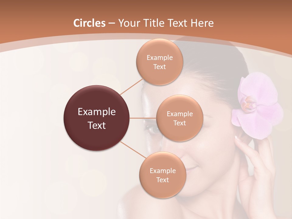 A Woman In A Towel Is Smiling For The Camera PowerPoint Template
