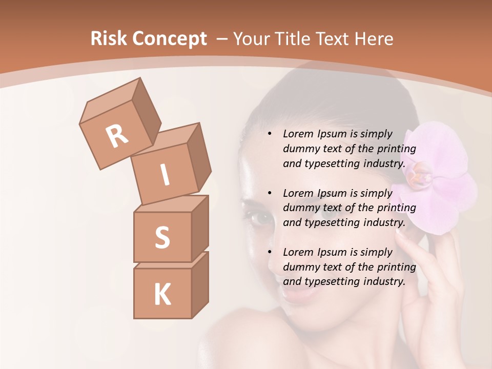 A Woman In A Towel Is Smiling For The Camera PowerPoint Template