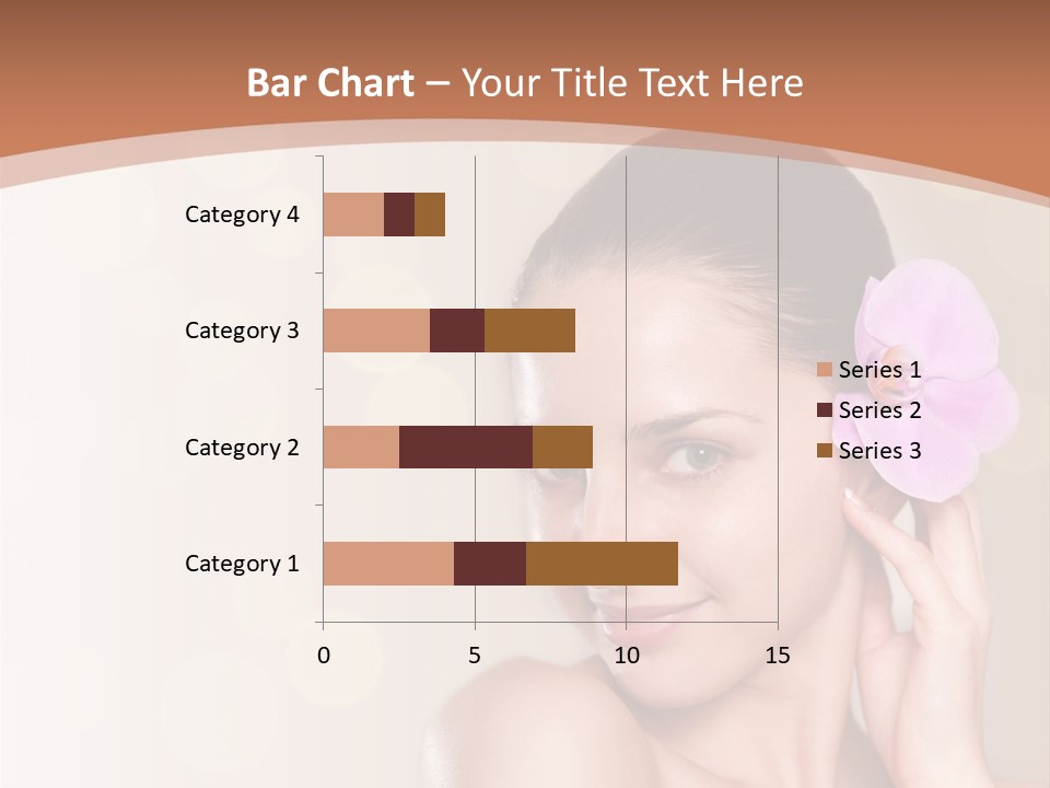 A Woman In A Towel Is Smiling For The Camera PowerPoint Template
