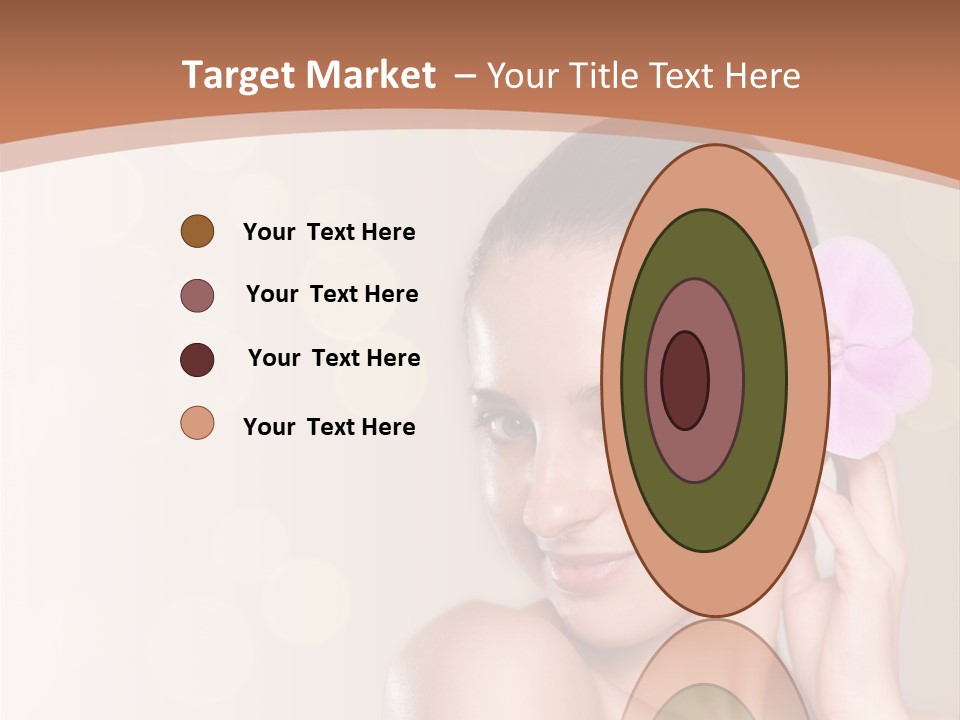 A Woman In A Towel Is Smiling For The Camera PowerPoint Template