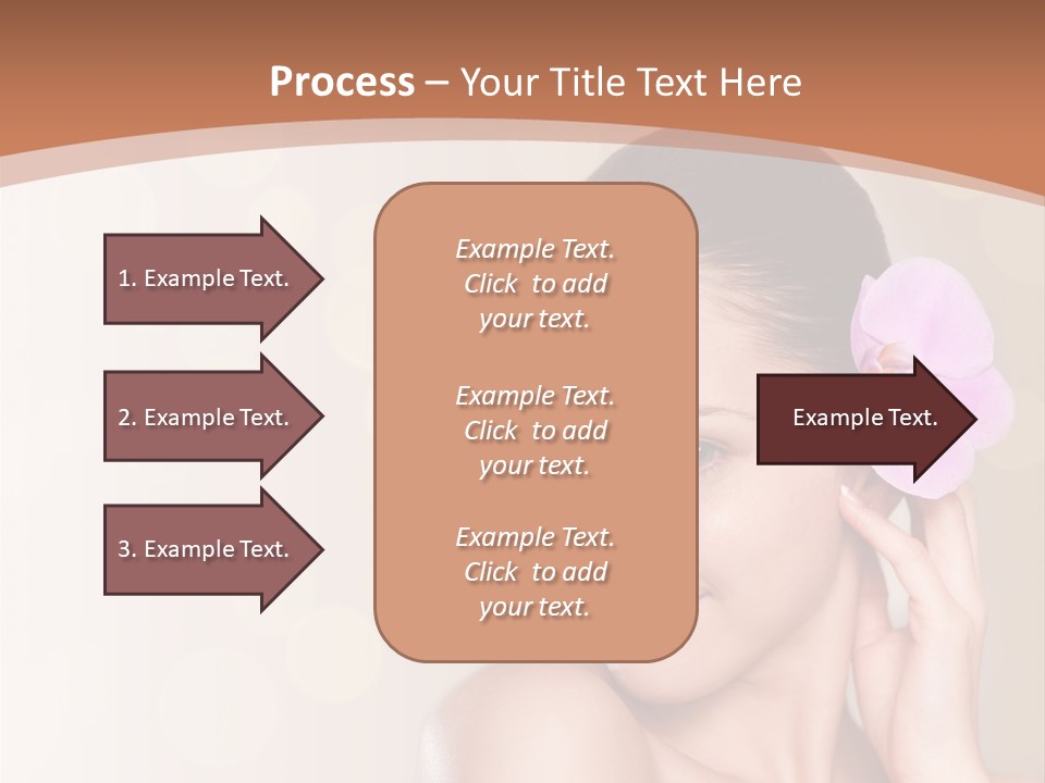 A Woman In A Towel Is Smiling For The Camera PowerPoint Template