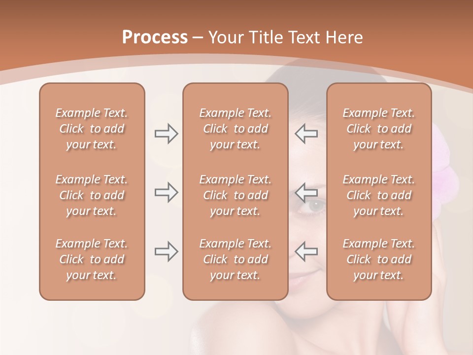 A Woman In A Towel Is Smiling For The Camera PowerPoint Template