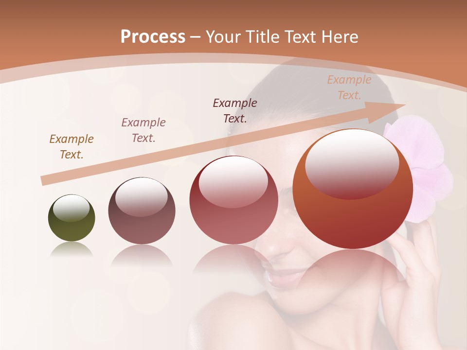 A Woman In A Towel Is Smiling For The Camera PowerPoint Template