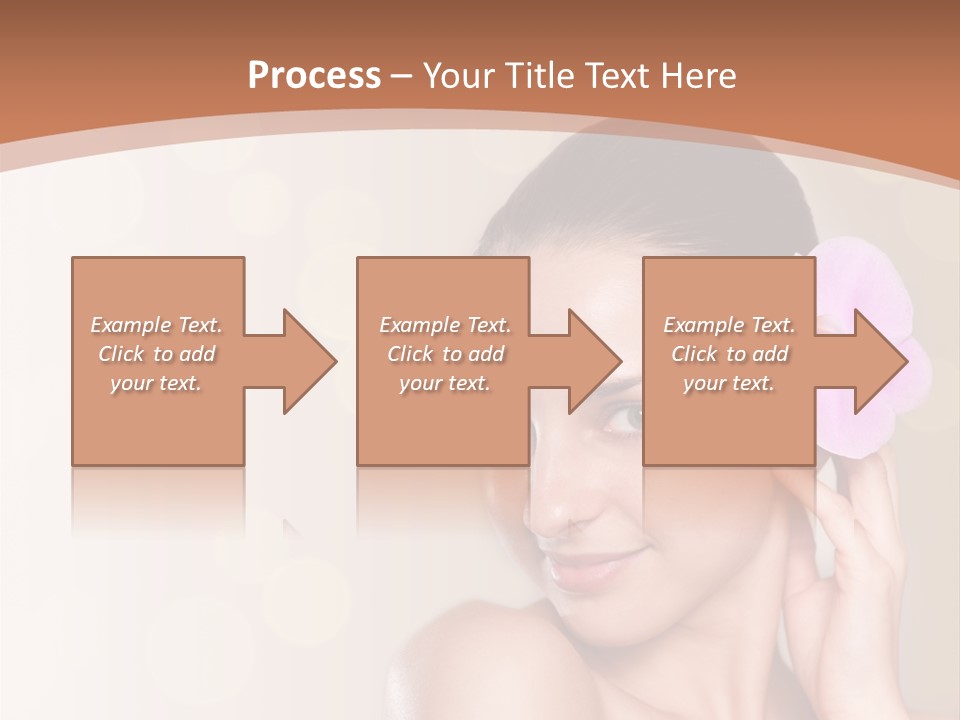 A Woman In A Towel Is Smiling For The Camera PowerPoint Template