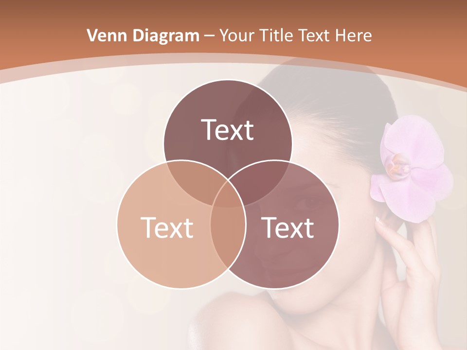 A Woman In A Towel Is Smiling For The Camera PowerPoint Template