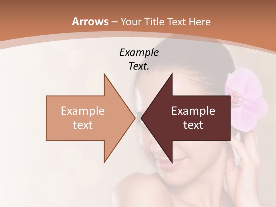 A Woman In A Towel Is Smiling For The Camera PowerPoint Template