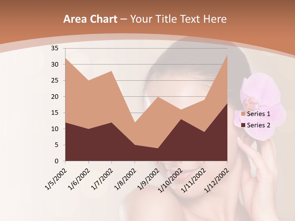 A Woman In A Towel Is Smiling For The Camera PowerPoint Template