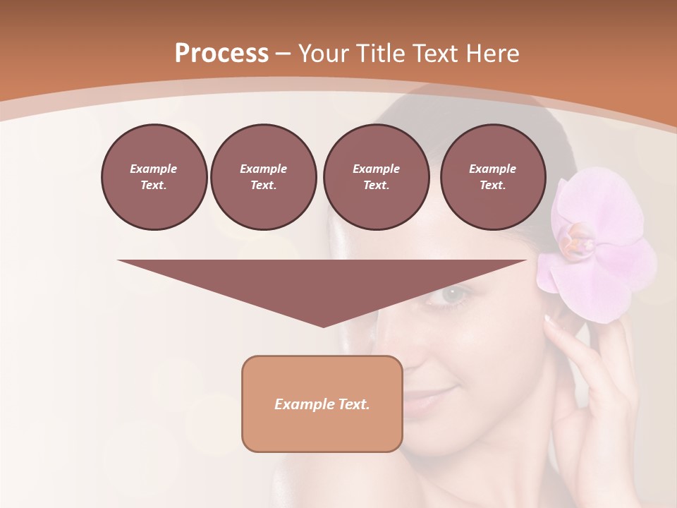 A Woman In A Towel Is Smiling For The Camera PowerPoint Template