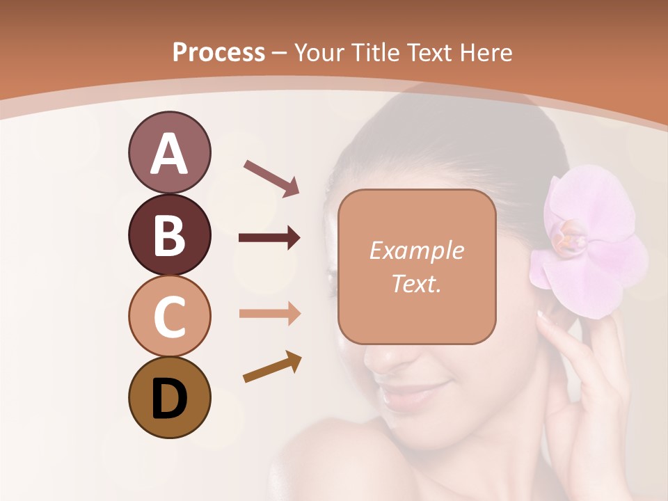A Woman In A Towel Is Smiling For The Camera PowerPoint Template