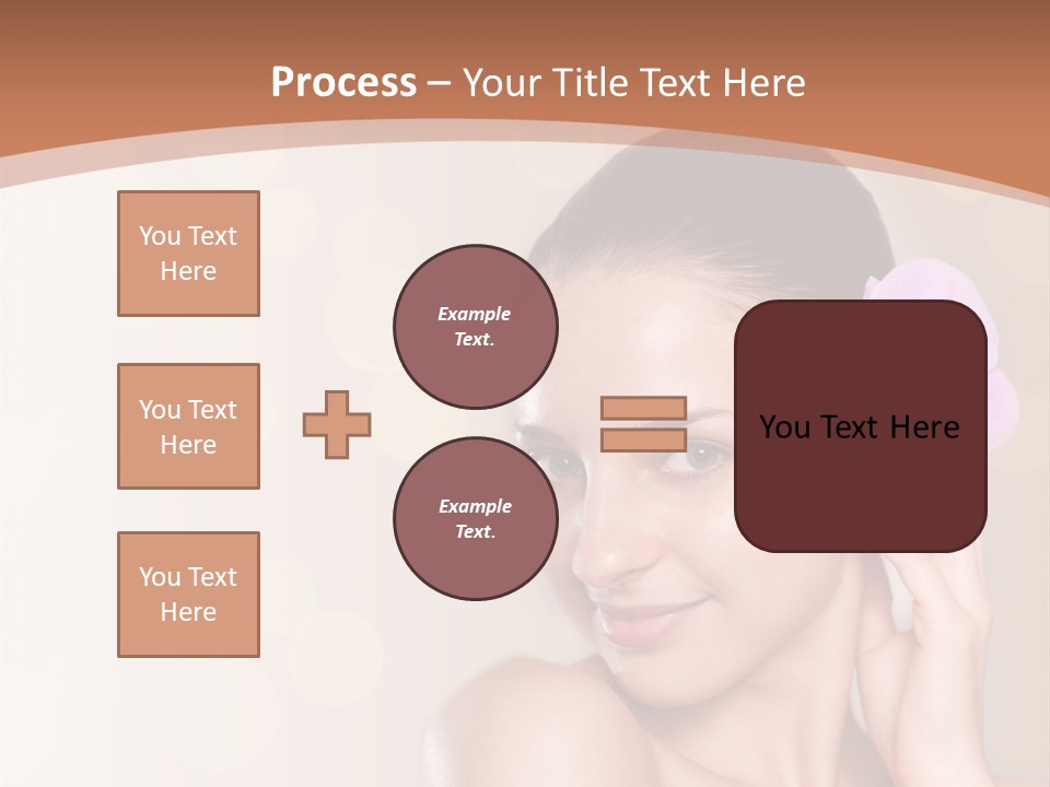 A Woman In A Towel Is Smiling For The Camera PowerPoint Template