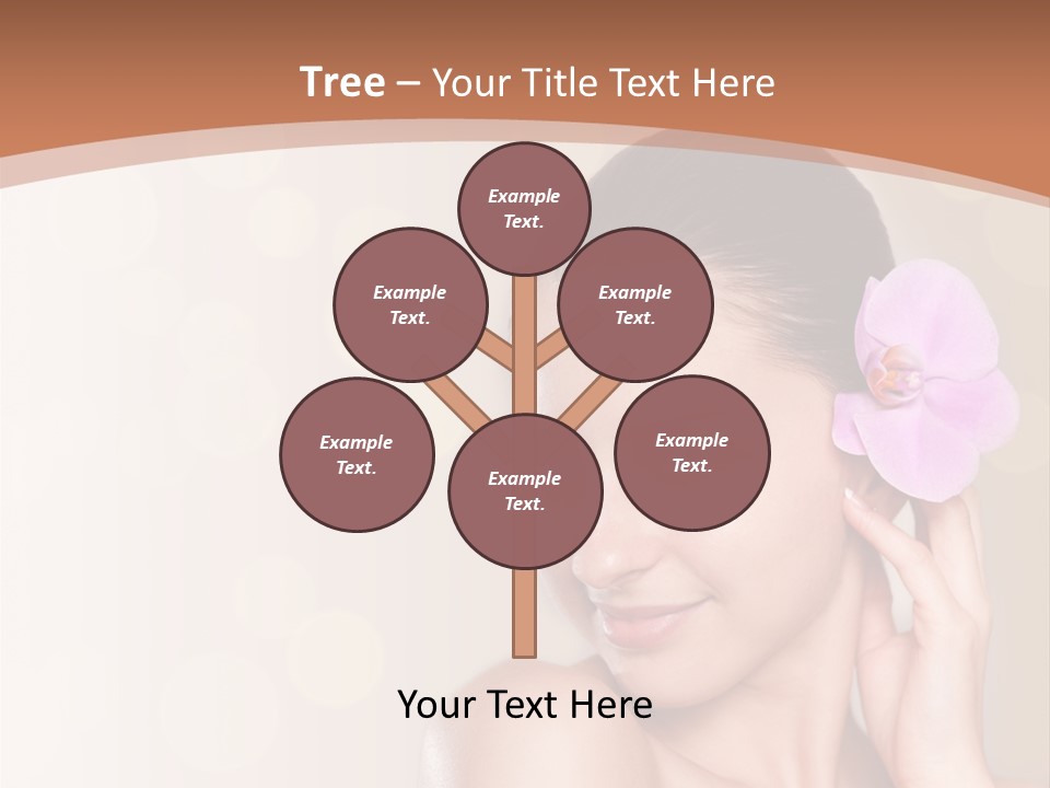A Woman In A Towel Is Smiling For The Camera PowerPoint Template