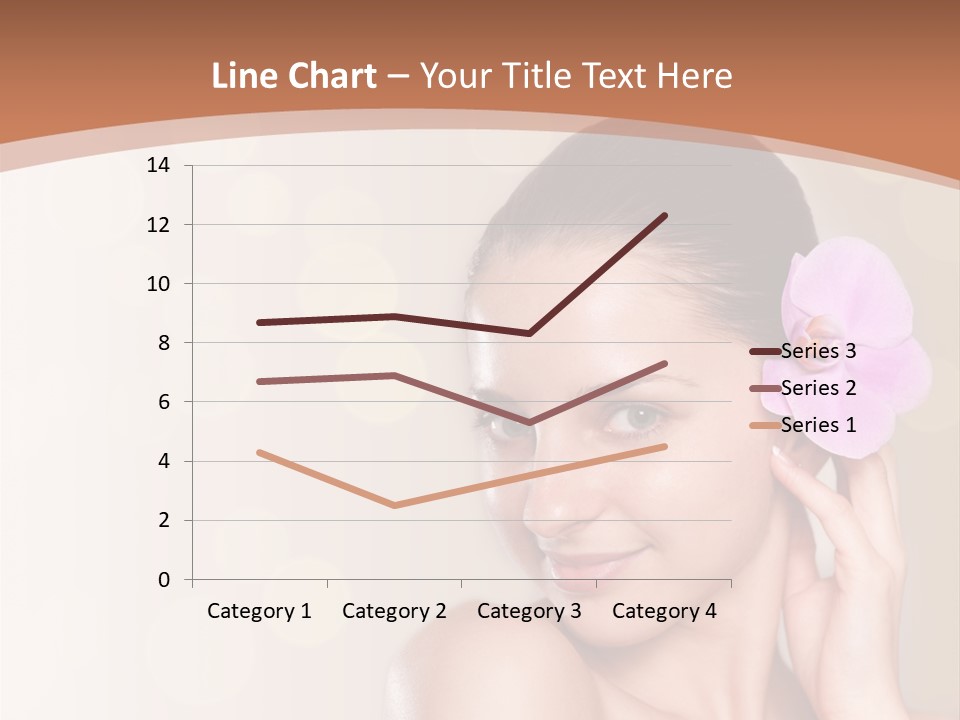 A Woman In A Towel Is Smiling For The Camera PowerPoint Template
