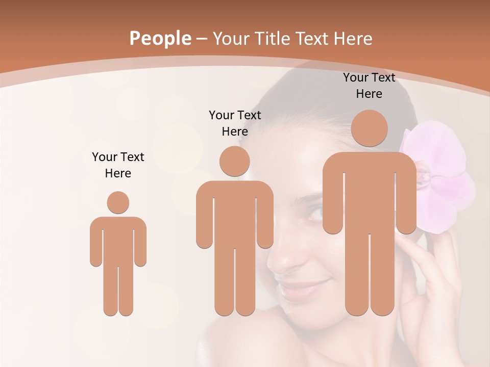 A Woman In A Towel Is Smiling For The Camera PowerPoint Template