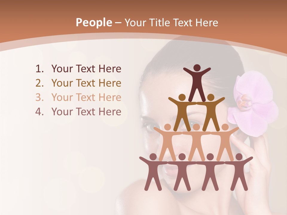 A Woman In A Towel Is Smiling For The Camera PowerPoint Template