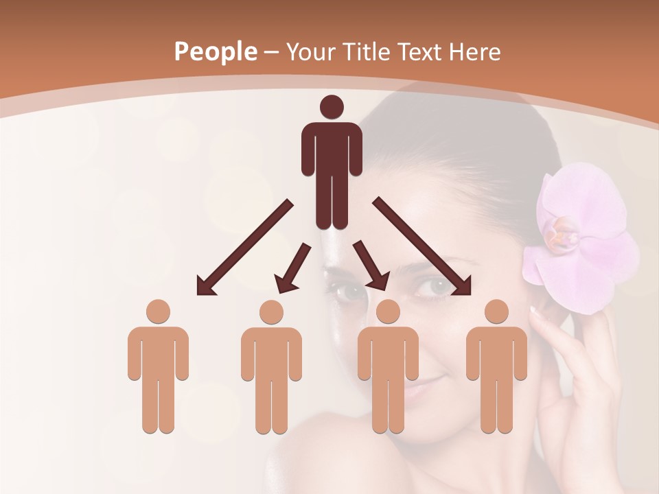 A Woman In A Towel Is Smiling For The Camera PowerPoint Template