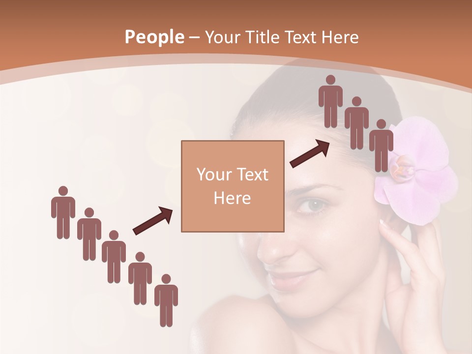 A Woman In A Towel Is Smiling For The Camera PowerPoint Template
