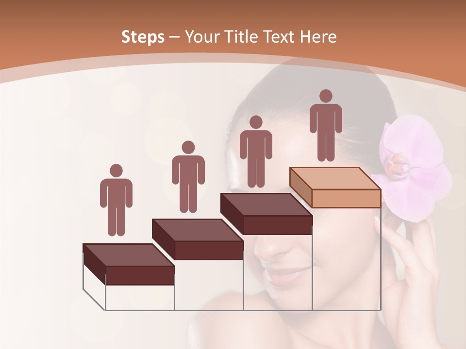 A Woman In A Towel Is Smiling For The Camera PowerPoint Template