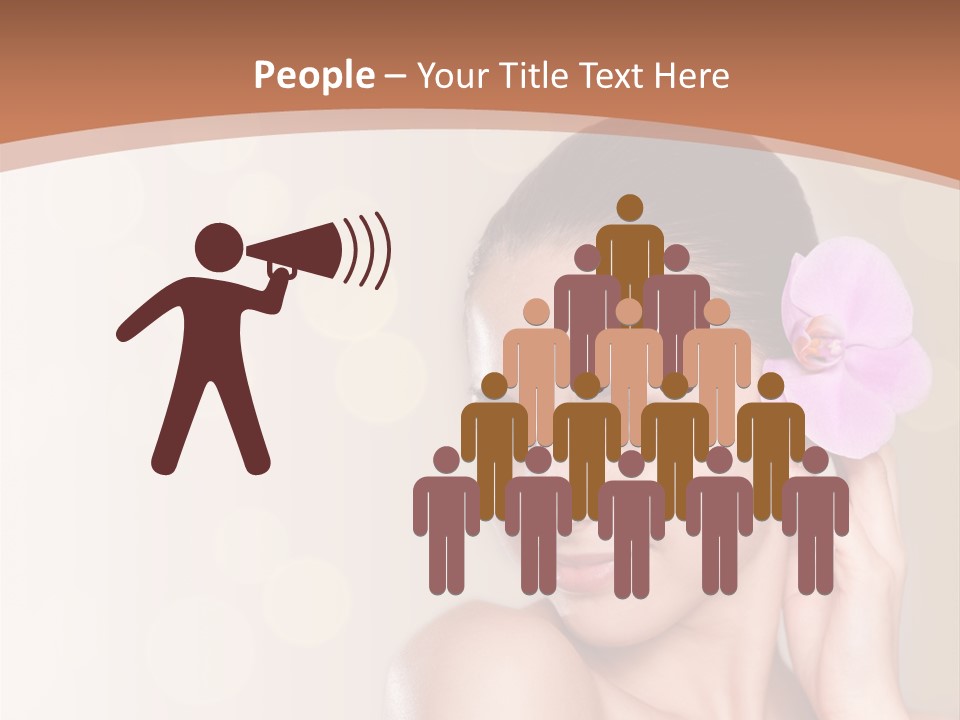 A Woman In A Towel Is Smiling For The Camera PowerPoint Template