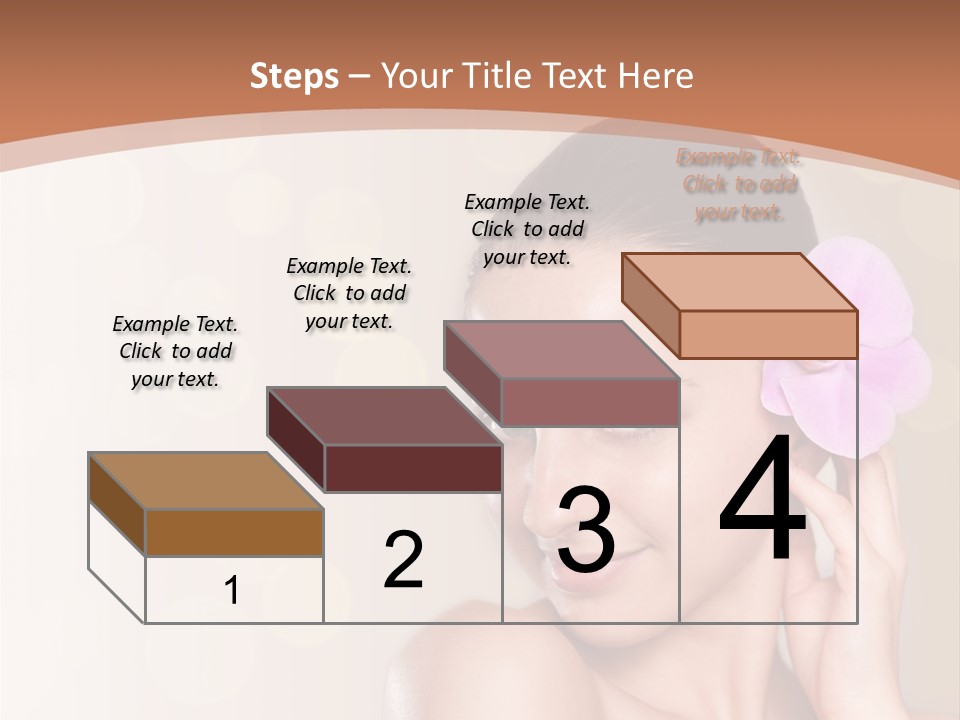 A Woman In A Towel Is Smiling For The Camera PowerPoint Template