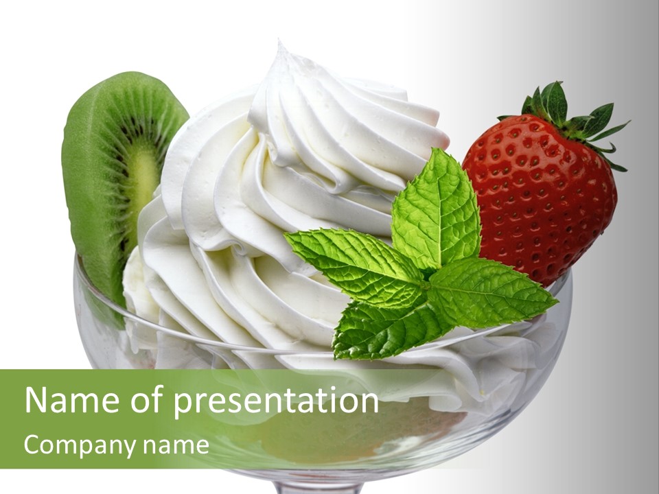 High Gourmet Isolated PowerPoint Template