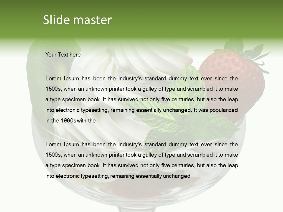 High Gourmet Isolated PowerPoint Template