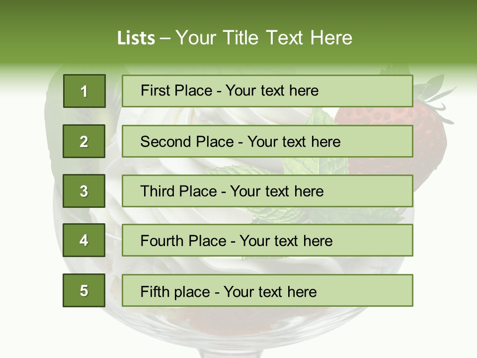 High Gourmet Isolated PowerPoint Template