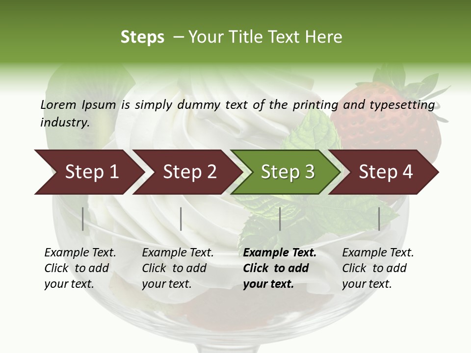 High Gourmet Isolated PowerPoint Template
