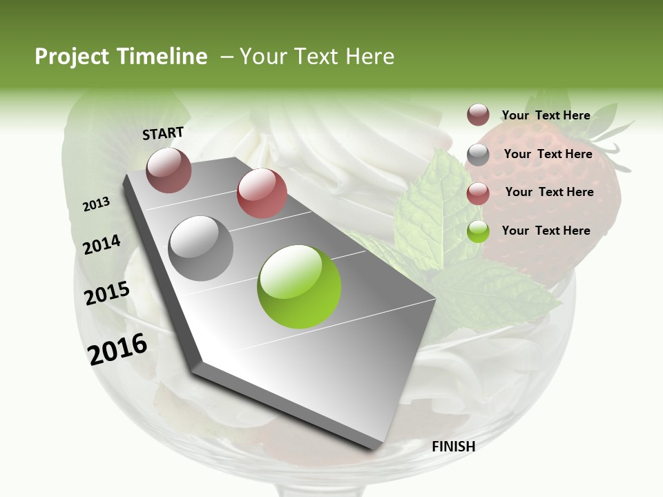 High Gourmet Isolated PowerPoint Template
